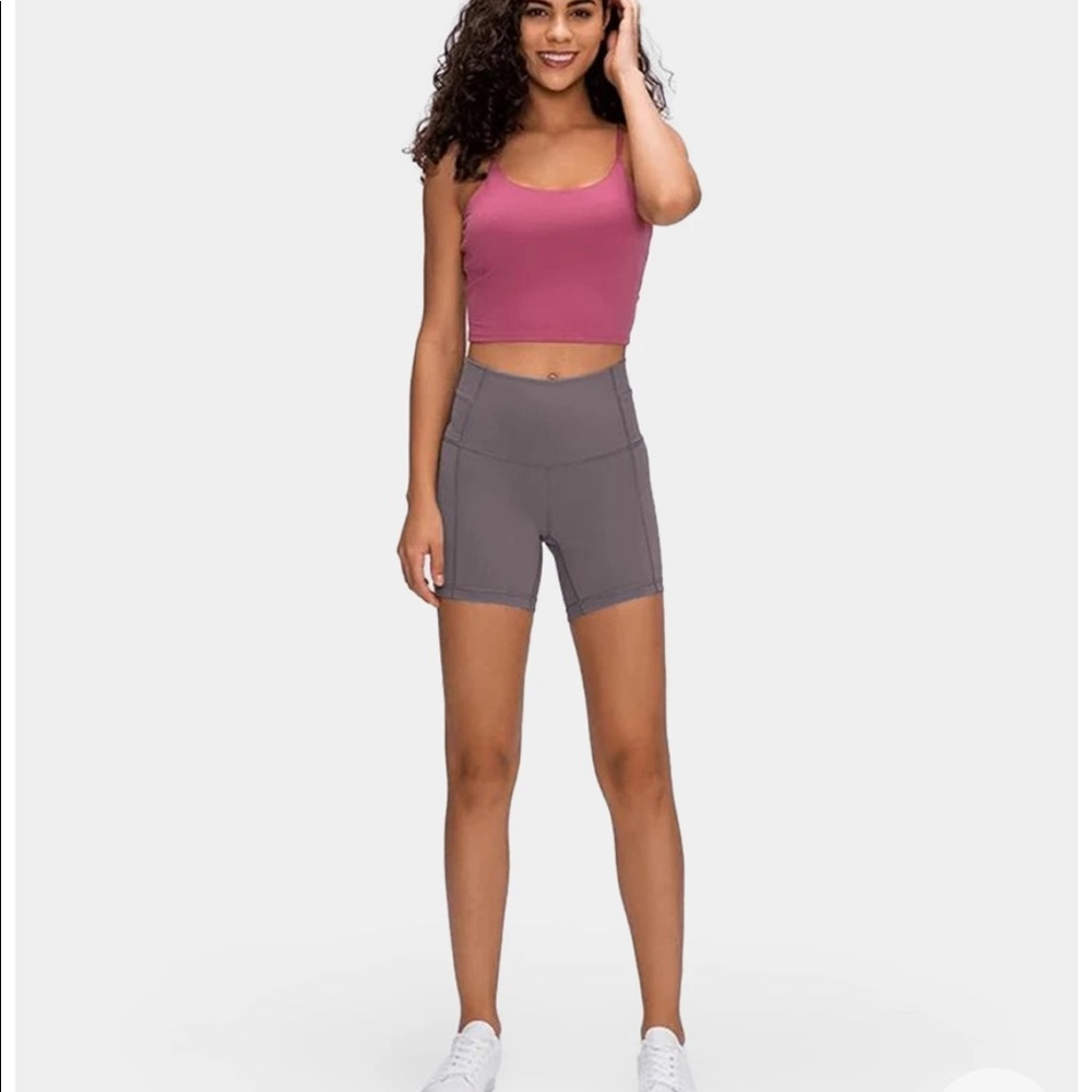 Gray biker shorts HALARA